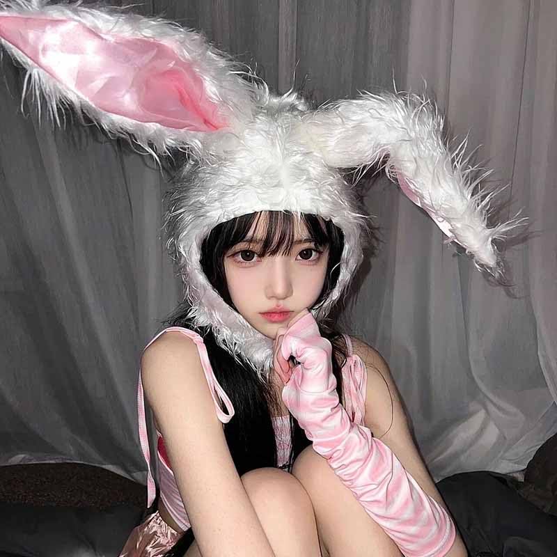 Amazon.co.jp: うさぎ かぶりもの 兎 被り物 ふわふわ うさぎ コスプレ